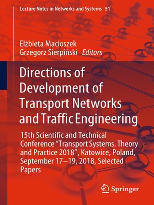 cover image of Directions of Development of Transport Networks and Traffic Engineering